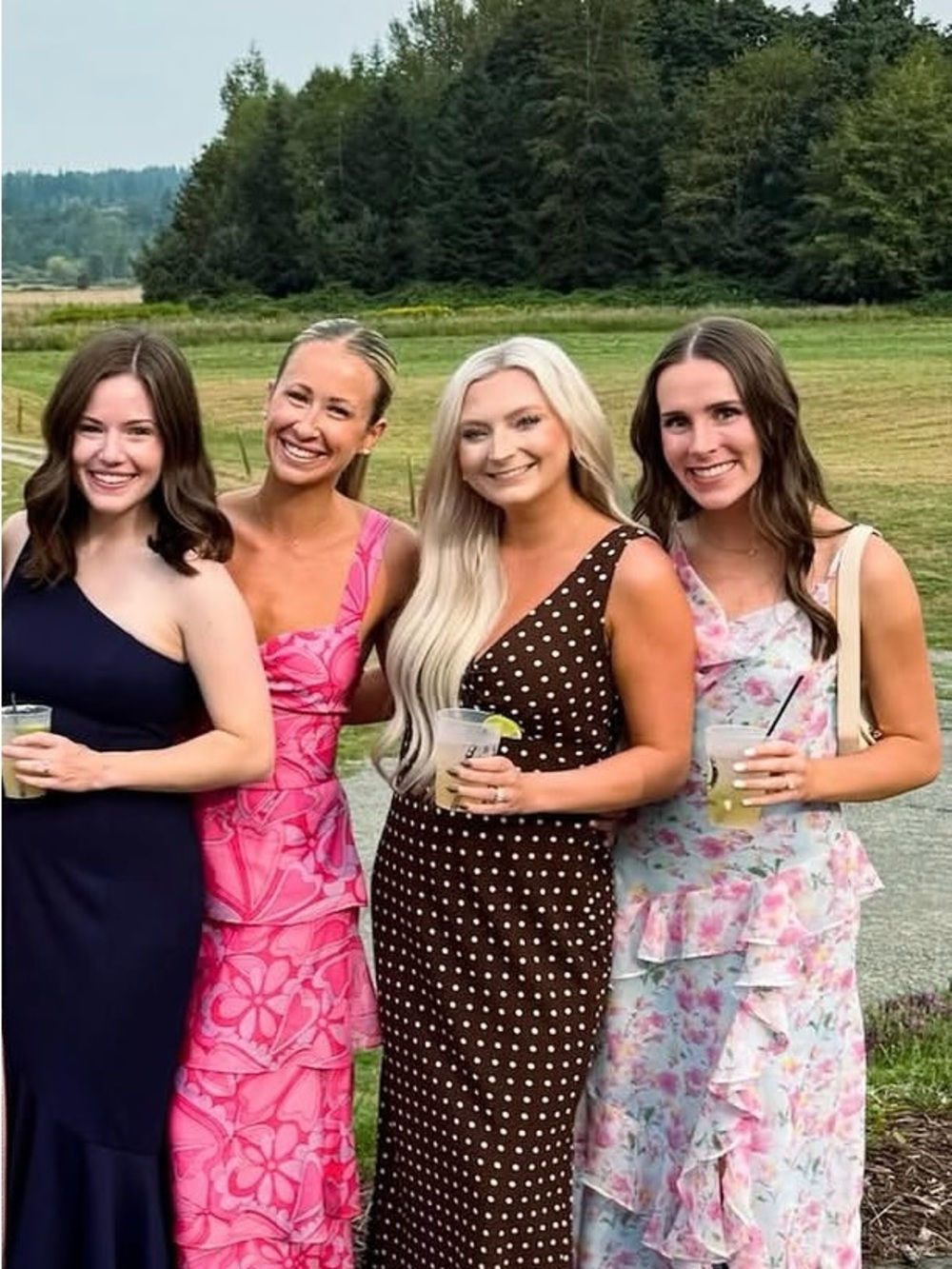 Show Me Your MuMu pink swirly Dress